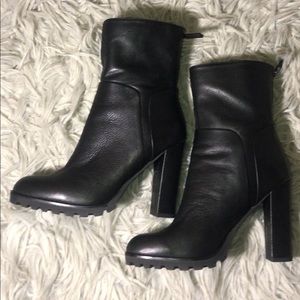 Aldo leather heeled boots
